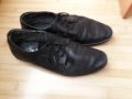 Мъжки летни черни обувки на дупки с връзки, снимка 3