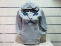 Нов дамски суичър с 3D принт сива Котка със сини очи, снимка 12