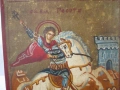 Оригинална рисувана икона Св.Георги, 22х17см., снимка 2