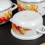 Eмайлиранa тенджерa + капак 3 литра, снимка 3