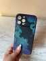Кейс / калъф за айфон 13 про макс черна силиконова гума с тюркоазени мандали 💙, снимка 2