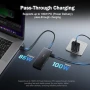 Нов хъб Докинг станция 7 в 1 USB C, двойно 4K HDMI, зареждане 100W, снимка 5