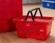 Нови! Налични! Пластмасова кошница за пазаруване - тъмно сива 22л, търговско оборудване!, снимка 10