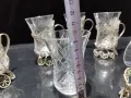 Стари руски стакани подстакани филигран, снимка 9