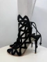 Sophia Webster черни велурени боти на ток размер 38, снимка 9
