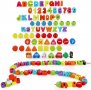 Нова Образователна играчка за малки деца дървени Свързващи се букви , снимка 1
