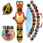 Отмъстителите Avengers Детски 3D часовник с прожектор , снимка 1 - Детски - 34314434
