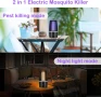 DJROLL акумулаторен и преносим убиец на насекоми 2 в 1 Електрически убиец на комари с UV лампа..., снимка 5