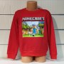 Нова детска ватирана блуза с дълъг ръкав и дигитален печат MINECRAFT (Майнкрафт), снимка 3