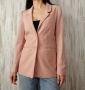 H&M дамско розово сако - блейзър р-р S (EU 36), снимка 1 - Сака - 44518539