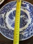английска порцеланова чиния син порцелан    11/2, снимка 3