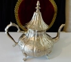 Посребрен марокански бронзов чайник 2 л.,1.1 кг. , снимка 6