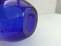 Стъклена кошница купа кобалт , снимка 11