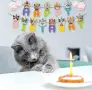 Коте Котка Happy Birthday Банер парти рожден ден надпис декор украса, снимка 6