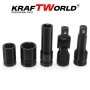 Комплект ударни вложки 27 части KraftWorld – 1/2″, с удължител и ударен кардан, снимка 6
