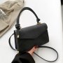 Малка дамска чанта с къса дръжка с възли 23х15х6см, снимка 4