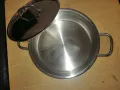 Продавам маркова индукционна тенджера/тиган с капак KORKMAZ, неръждаема, снимка 4