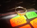 КРАСИВ ПОСРЕБРЕН НЕЖЕН АРТ ПРЪСТЕН 10876, снимка 3