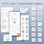 LabelCenter термопринтер за етикети с Bluetooth, 20–75 мм, снимка 5