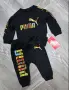 Бебешки комплект Puma - черен, розов и бежов , снимка 3