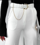 Бял официален панталон