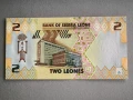 Банкнота - Сиера Леоне - 2 леонес UNC | 2022г., снимка 2
