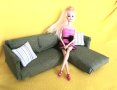 мини диван за кукли Барби,  обзавеждане за къщи за кукли , снимка 3