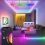 Нова LED лента Lamomo RGB 5 м, неонова LED лента с управление чрез приложение, 12 V водоустойчива..., снимка 6