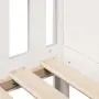 vidaXL Рамка за детско легло къща, бяла, 90x200 см, борово дърво масив, снимка 7