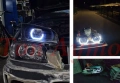 Декоративни Капачки 2,5'' и 3'' Angel eyes DRL Дневни Светлини Бяло и Оранжево, снимка 17