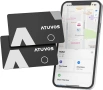 ATUVOS Bluetooth Tracker Slim – ултратънка смарт карта за проследяване, 2 броя, снимка 1