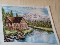 Гоблени"Лято в планината" и"Зимен залез", снимка 1