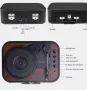 VOKSUN Bluetooth грамофон с високоговорител,33/45/78 RPM,куфар,винил-MP3/USB/Aux-in/RCA, снимка 6