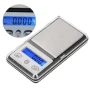 Точна малка джобна електронна везна кантар мини 0.01 до 200г за храна бижута злато камъни бижутерска, снимка 3