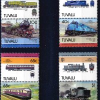 Тувалу 1985 - Leaders of the World 5 локомотиви  MNH, снимка 1 - Филателия - 42363975