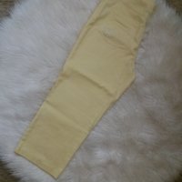 Млечножълт панталон 7/8 дължина - ХЛ размер , снимка 3 - Панталони - 37121010