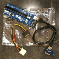 Лот по 6 лв -  Riser Card PCE164P-TY-2 VER 1701A USB 3.0 PCI-E Express 1x to 16x PCI-E, снимка 2 - Кабели и адаптери - 38851570