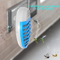 Нови 4 броя уред срещу комари, насекоми Убиец за контакт с UV светлина, снимка 4 - Други стоки за дома - 39553986