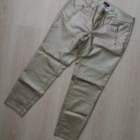Дънки/панталон в перлен златист цвят размер 40, снимка 1 - Дънки - 30768010