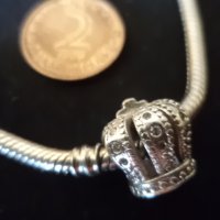 сребърна гривна Пандора, снимка 3 - Колиета, медальони, синджири - 38268206
