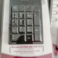 Цифрова клавиатура с USB хъб, снимка 1 - Клавиатури и мишки - 36852147