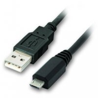 Кабел USB2.0 към Micro USB 0.50m 2.5A Черен VCom SS001264 Cable USB - Micro USB M/M, снимка 1 - Кабели и адаптери - 34334182