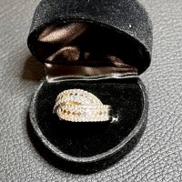 Златен пръстен ДИАМАНТИ Бяло злато 14 карата 585 zlaten prasten gold, снимка 16 - Пръстени - 44264846