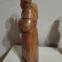Стара дървена статуетка, снимка 6 - Антикварни и старинни предмети - 44251956