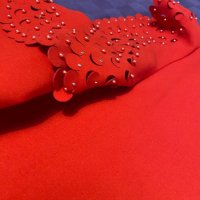 Дамска червена рокля, снимка 3 - Рокли - 42749077