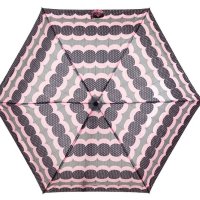 Сгъваем чадър за дъжд с черни розови геометрични шарки 23,5 см, снимка 1 - Други - 42876483