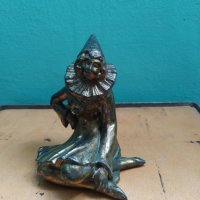 метална статуетка -клоун,арлекин, снимка 1 - Други ценни предмети - 38359334