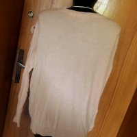  Светло прасковена блуза плетиво ХЛ, снимка 2 - Блузи с дълъг ръкав и пуловери - 34042965