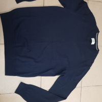 Продавам нов тъмносин финноплетен пуловер н, снимка 3 - Пуловери - 44598496