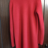 Дълга туника бордо  с остро деколте размер Л-ХЛ , снимка 4 - Блузи с дълъг ръкав и пуловери - 34493847